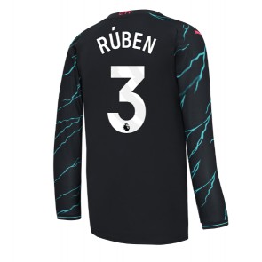 Manchester City Ruben Dias #3 Tredjetröja 2023-24 Långärmad
